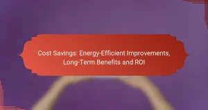 Cost Savings: Energy-Efficient Improvements, Long-Term Benefits and ROI