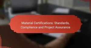 Material Certifications: Standards, Compliance and Project Assurance